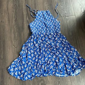 Blue floral dress